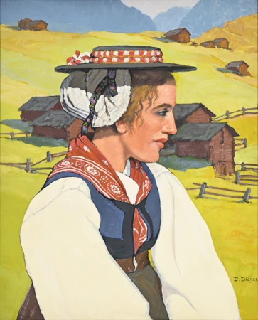 Jeune femme de la Forclaz, Val d'Hérens