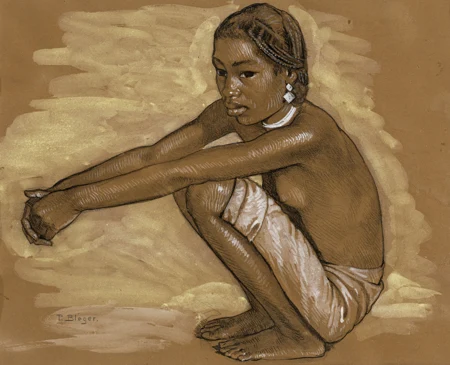 Jeune fille de Madagascar