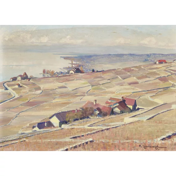 Paul Lépinard — Vue sur le Lavaux et le lac Léman.