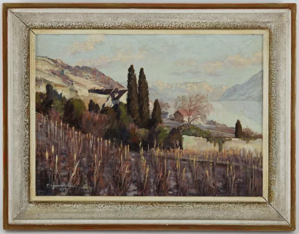 Paul Lépinard — Paul Lepinard (1887-1963), \\Paysage de Lavaux\\,