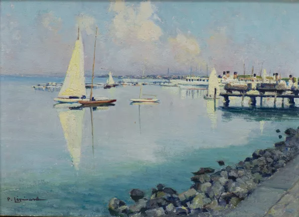 Paul Lépinard — Vue du port d'Ouchy