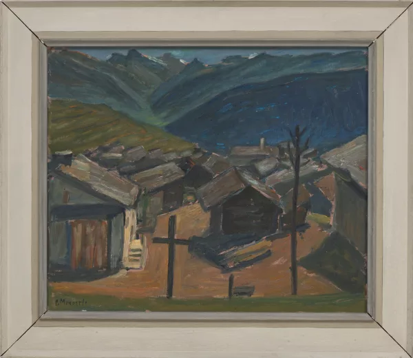 Paul Messerli — Vue de Levron Val de Bagnes fin d'été