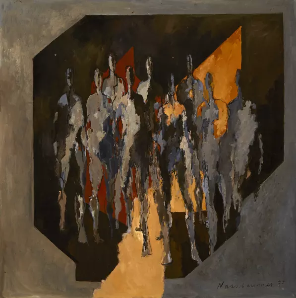 Komposition mit 9 Figuren