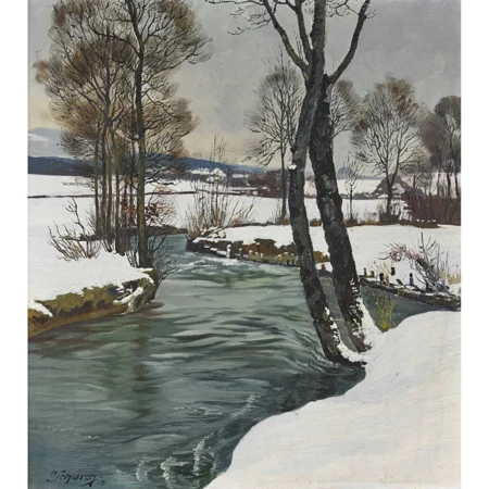 Winterliche Bachlandschaft