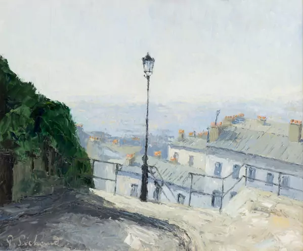 Paul Séchaud (1906-1982), "Au dessus de la ville de Lausanne" — DognyAuction
