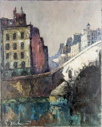 Paul Séchaud — Paul Séchaud (1906-1982), "Vue parisienne".