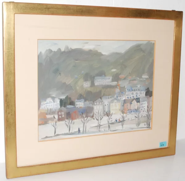 Paul Stöckli — Landschaft mit Häuserzeile