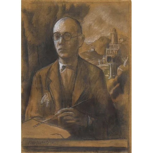 Paul Théophile Robert — "Autoportrait devant Varigotti".