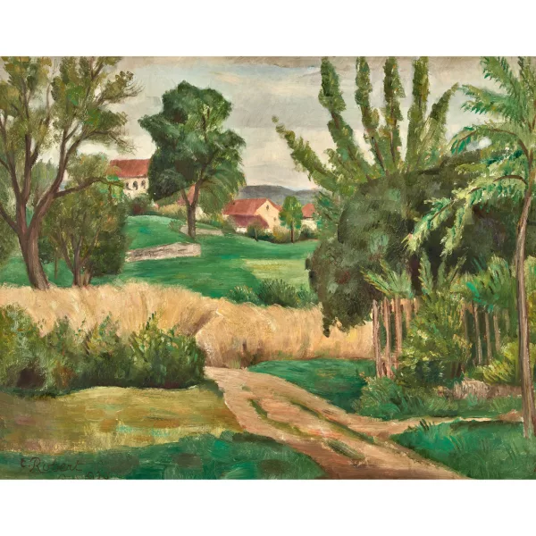 Paul Théophile Robert — "Paysage - Ried/Biel".