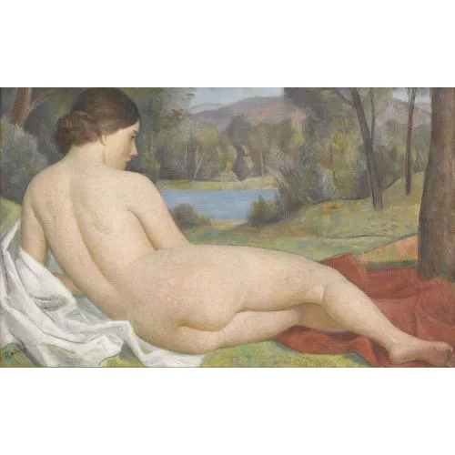 Paul Théophile Robert — Baigneuse couchée, de dos.
