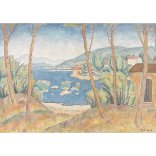 Paul Théophile Robert — Bord du lac de Neuchâtel.