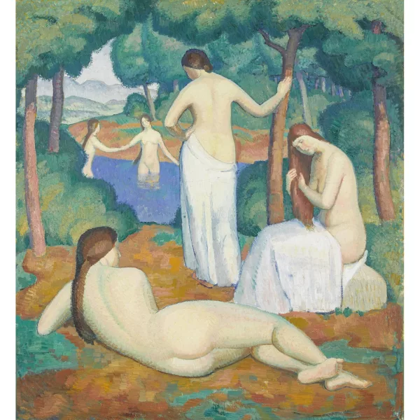 Paul Théophile Robert — "Cinq baigneuses".