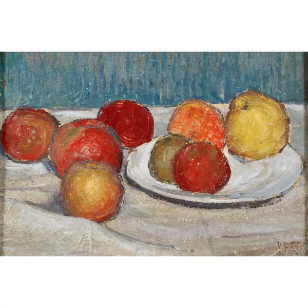 Paul Théophile Robert — Nature morte aux pommes.