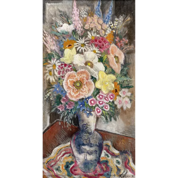 Paul Théophile Robert — Vase de fleurs.