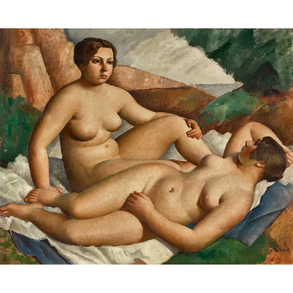 Paul Théophile Robert — Deux baigneuses.