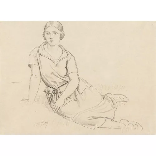 Paul Théophile Robert — Jeune fille assise.