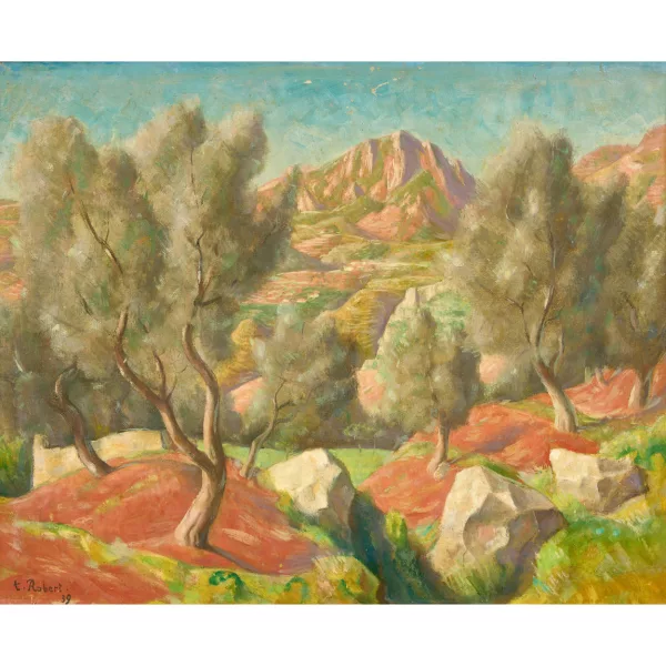 Paul Théophile Robert — "Paysage provençale".