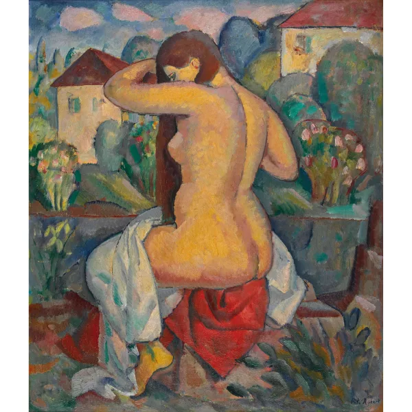 Paul Théophile Robert — "Femme se peignant".