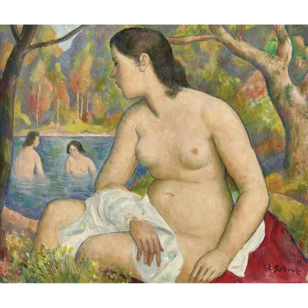 Paul Théophile Robert — Les baigneuses.