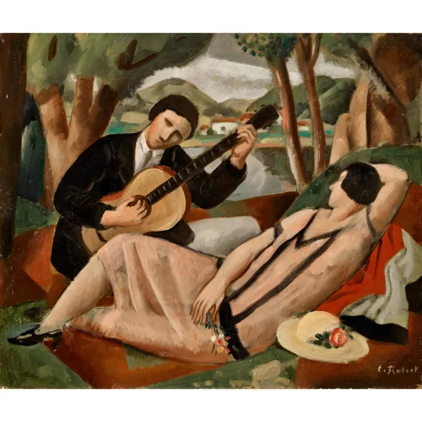 Paul Théophile Robert — "Joueur de guitare".
