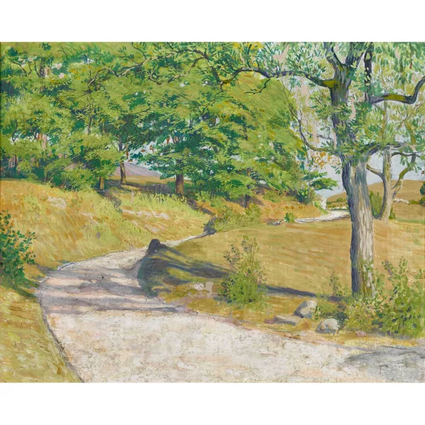 Paul Théophile Robert — Frühlingshafte Wegpartie.