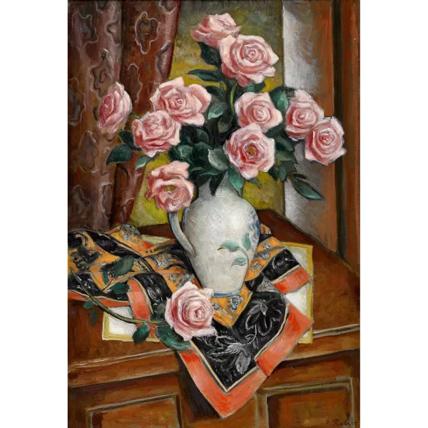 Paul Théophile Robert — Bouquet de roses.