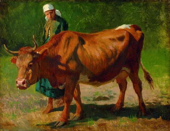 Paul Weber — Bäuerin mit Kuh