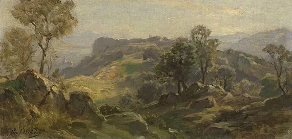 Paul Weber — Serpentaralandschaft bei Olevano