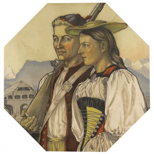 Paul Wyss — Trachtenpaar.