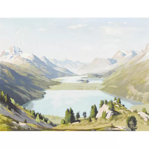 Paul Wyss — Oberengadiner Seenlandschaft.