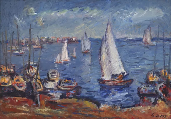 Pavel Korbel — Voiliers en mer