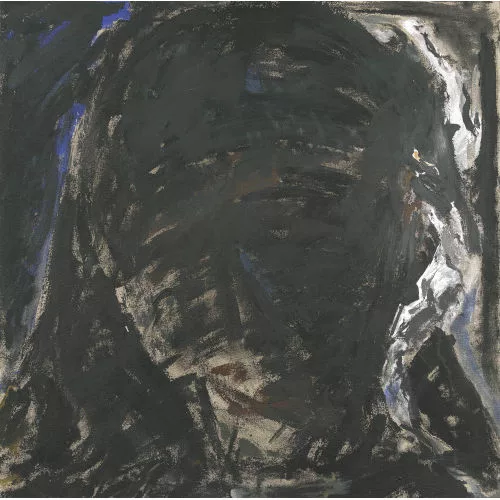 Peter Baer — Gestisch-abstraktes Kopfbildnis.