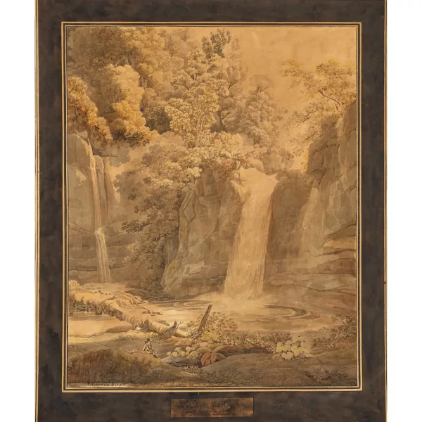 Peter Birmann — "La Chute de Giessen dans le Canton de Bâle".