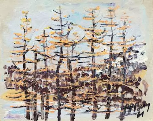 PETER ROBERT BERRY — Larch trees. — Koller Auktionen