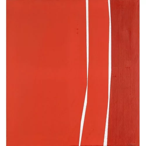 Peter Stein — Vertikale Struktur in Rot.
