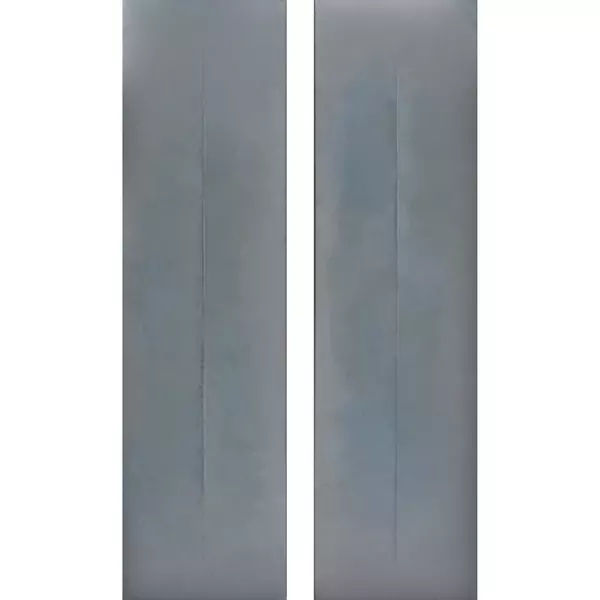 "Zwilling, dunkelgrau" (Diptychon)