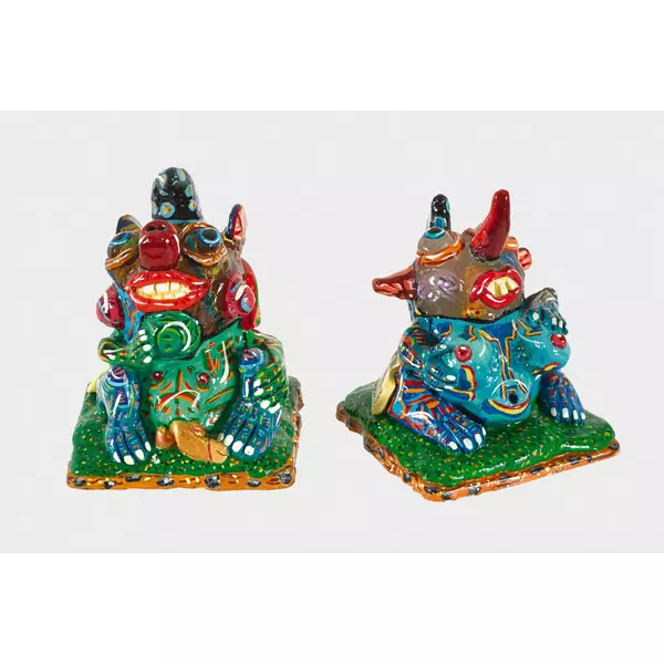 "Tiki"-Figurenpaar