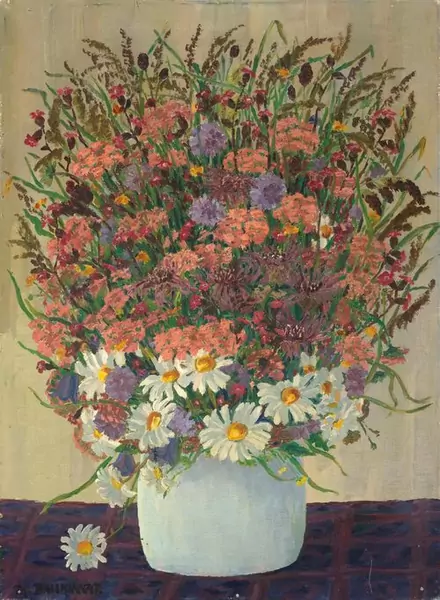 BAUKNECHT, PHILIPP — Still life of flowers. — Koller Auktionen
