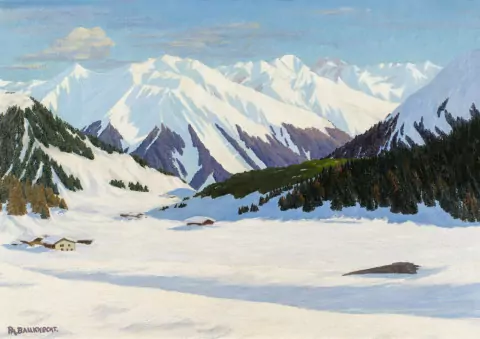 Winterlandschaft, Davos, 1916/20