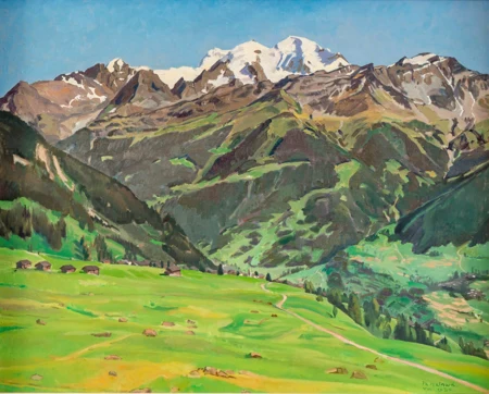 Paysage de montagne en été
