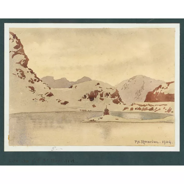 Philippe Recordon — "Lac du Gd. St. Bernhard".