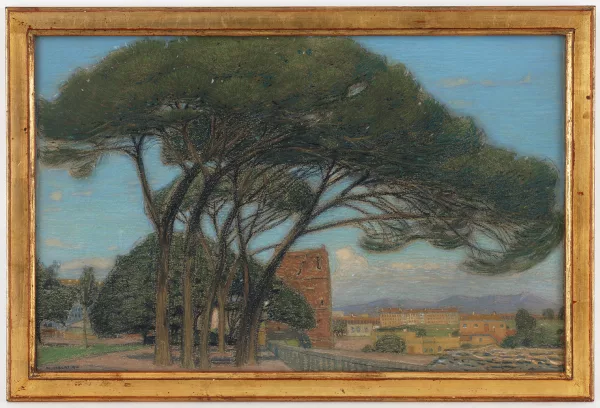 Philippe Robert — Rome, vue de la terrasse de St Jean de Latran,