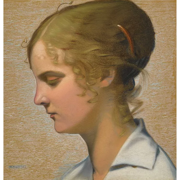 Philippe Robert — Porträt einer jungen Frau.