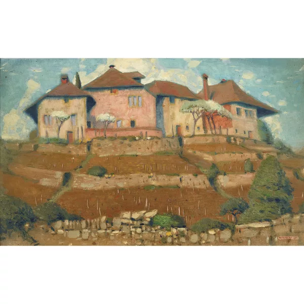 Philippe Robert — Hameau dans les vignes.