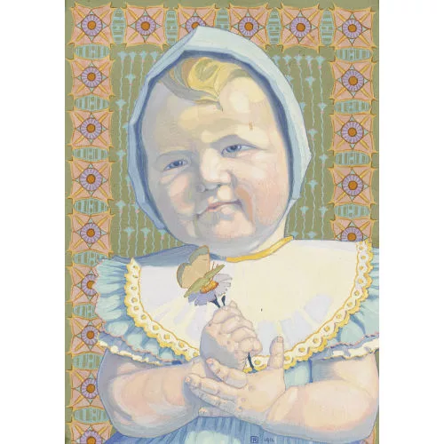 Philippe Robert — Kleines Mädchen mit Blume.