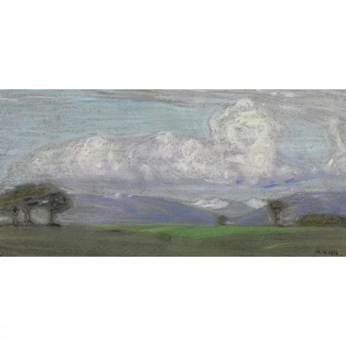 Philippe Robert — Weite Landschaft mit Wolken.