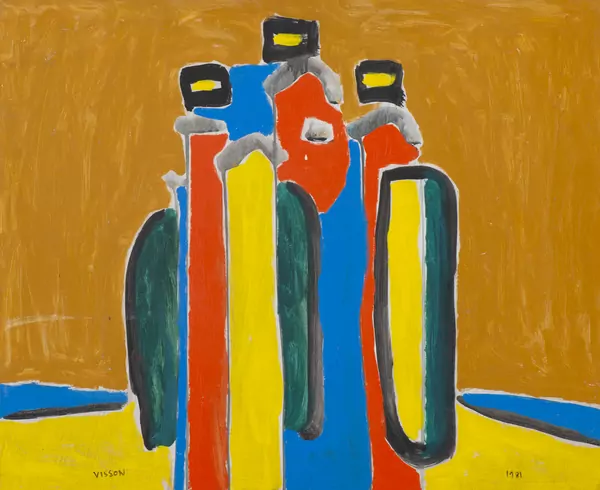 Philippe VISSON (1942-2008), "Touaregs", acrylique — DognyAuction