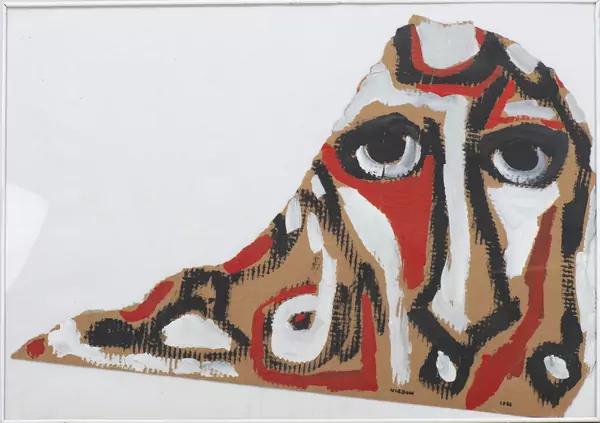 Philippe VISSON (1942-2008), "Visage", acrylique — DognyAuction