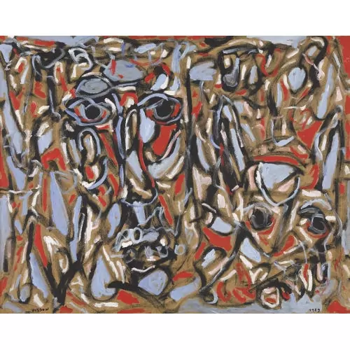 Abstraction avec visages