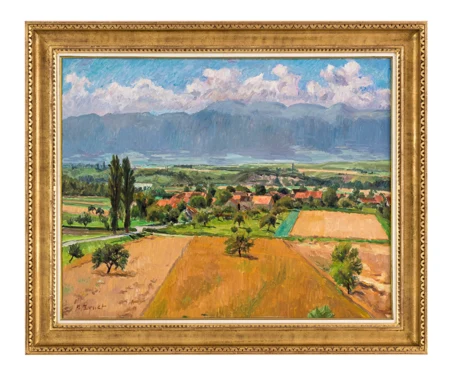 Jura et cerisier en fleurs